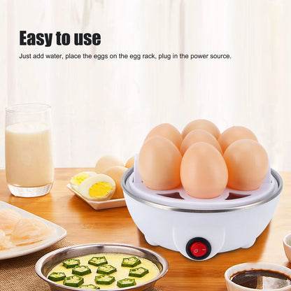Multifunction Electric Egg Cooker Single Egg Boiler Kitchen Steamed Rapid Breakfast Cooking Appliances 110-220V