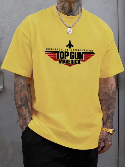 Top Gun Maverick Printing T Shirts Man Cotton Fashion T-Shirt Unisex Casual Oversize Clothes Soft Summer Trendy Street Tops