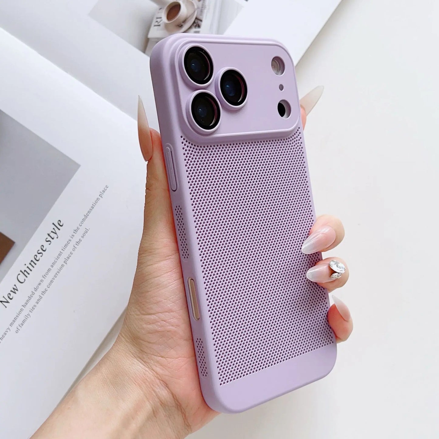 Cooling Phone Case Heat Dissipation For iPhone 17 17 Pro 17 Pro Max 17 Air Shockproof Breathable iPhone 17 Series Back Cover