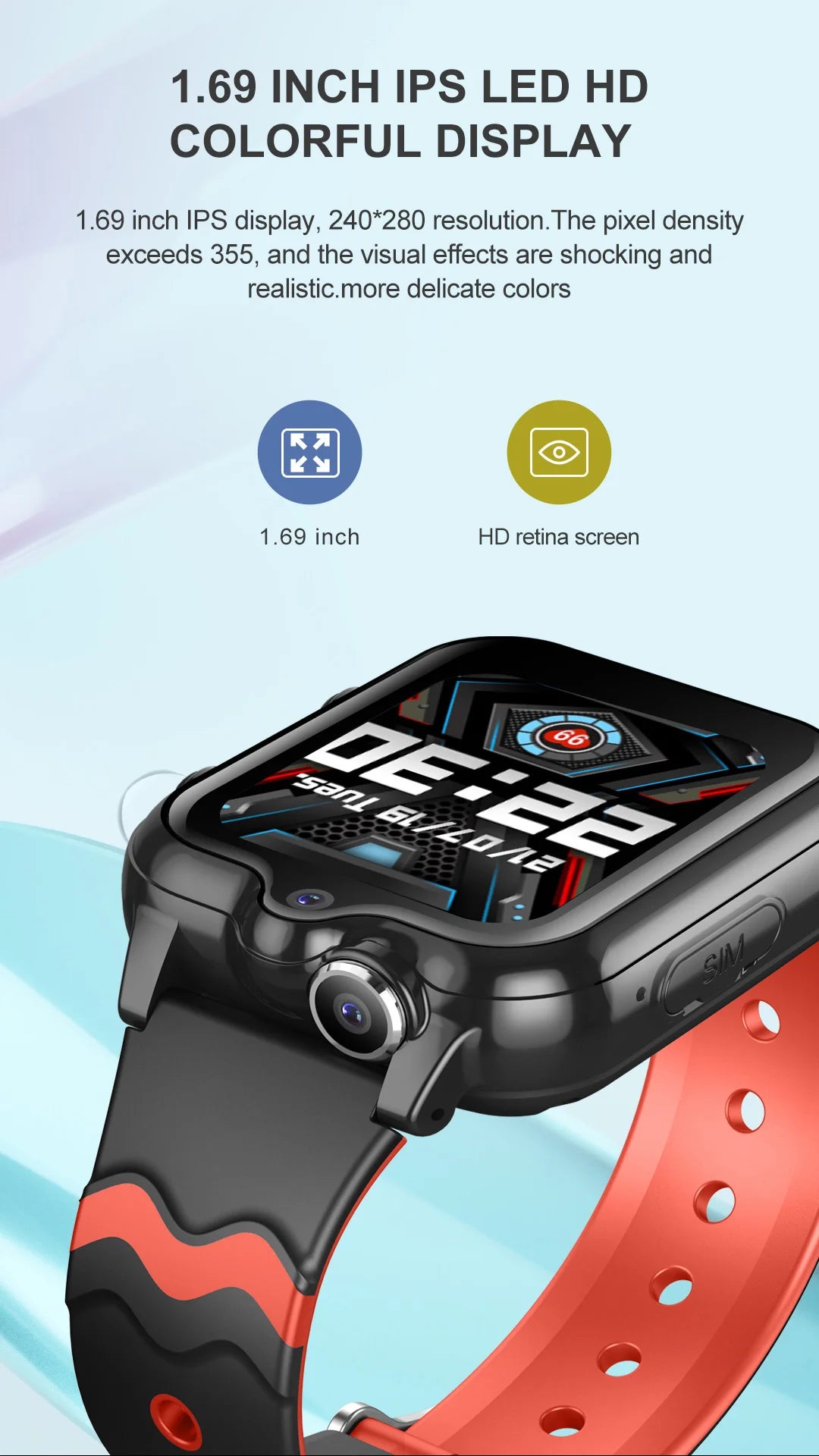 2025 New Smart Watches 4G Kids GPS AGPS LBS SOS Music Playback Dual Camera Smartwatch Waterproof 900mAh Boy Girl Children Gift