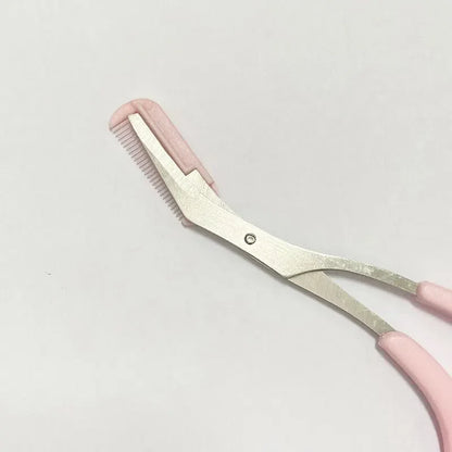 Wholesale Eyebrow Trimming Knife Eyebrow Face Razor For Women Professional Eyebrow Scissor With Comb Brow TrimmerScraper Accesso