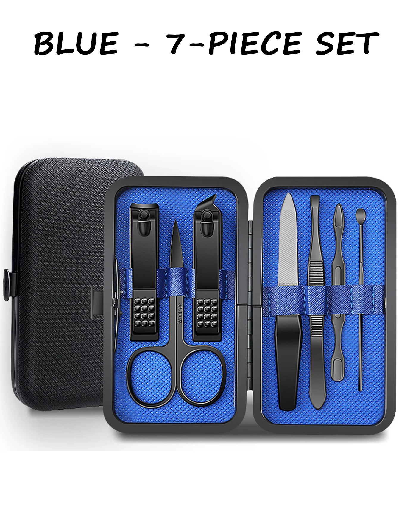 7/8/9pcs Manicure set Men Personal Care Tools Accessories Finger and Toe Nail Clippers Kit Professional Manicure Pedicure Kit