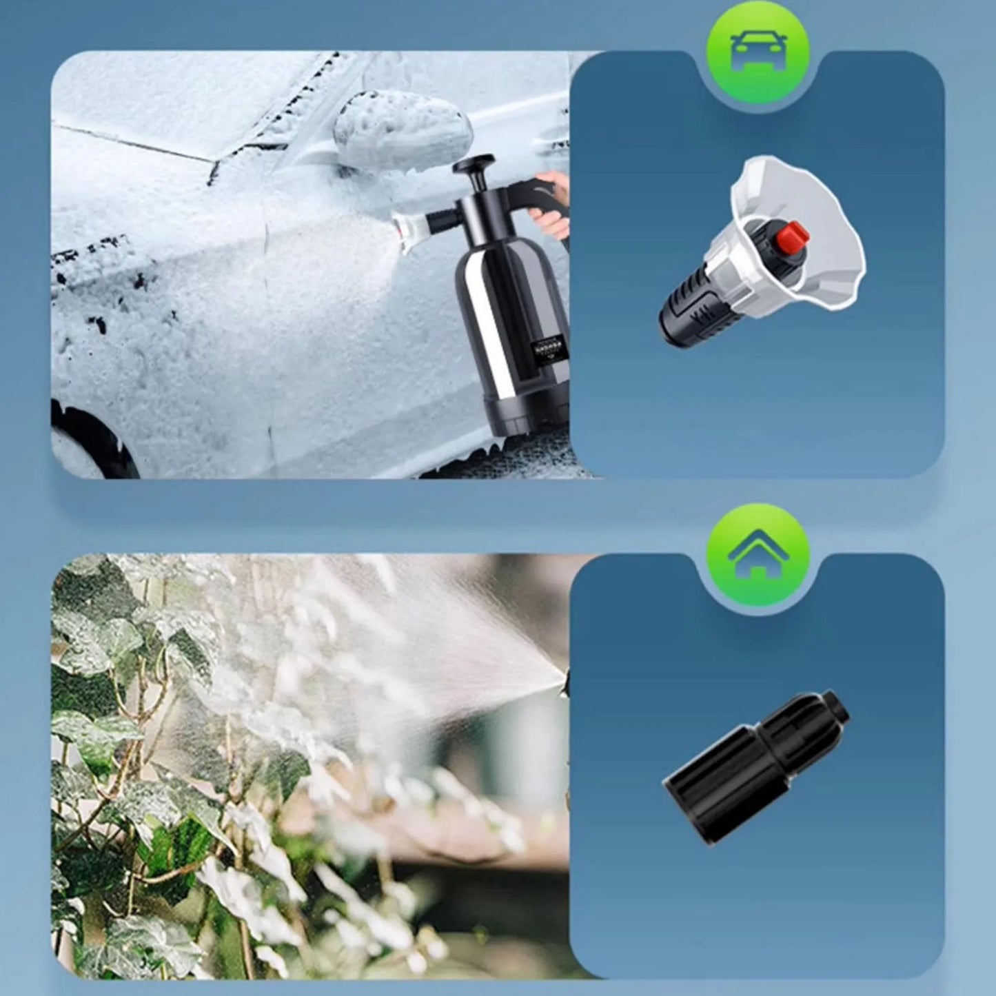 1PC Handheld Water Saving Pump Sprayer Lightweight Easy To Use Car Wash Foam Sprayer Convenient Garden Watering Can for Home