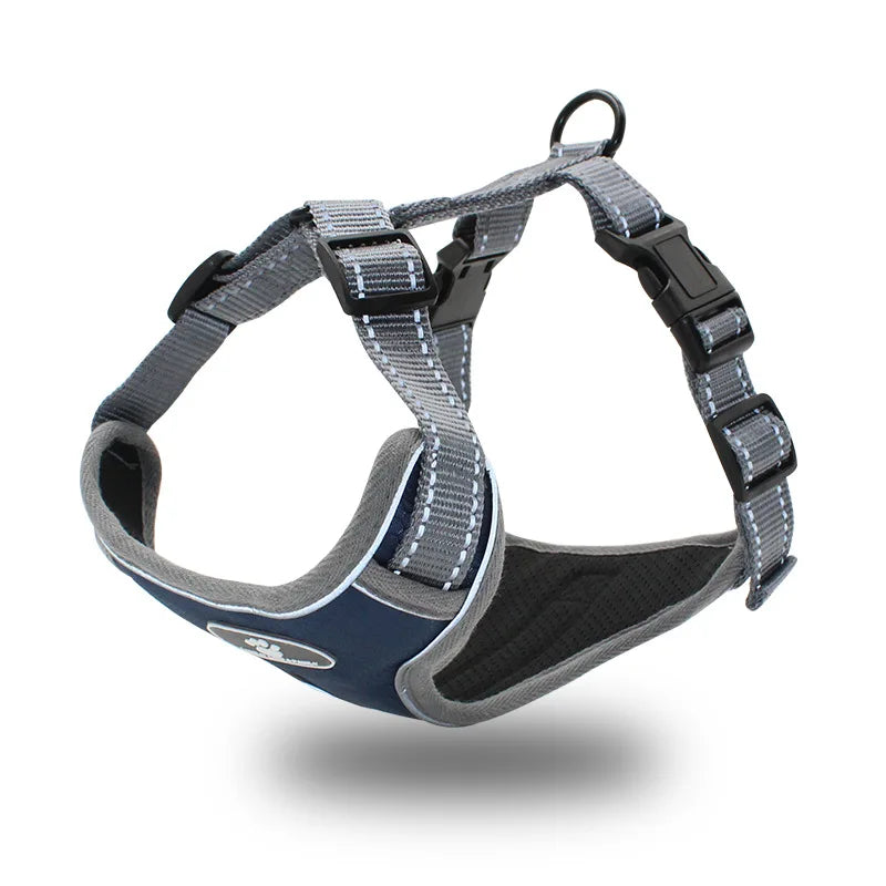 Medium Large No-Pull Dog Harness Reflective Vest Style Harness Leash for Big Dogs Safe Walking Gear Pet Collars P018