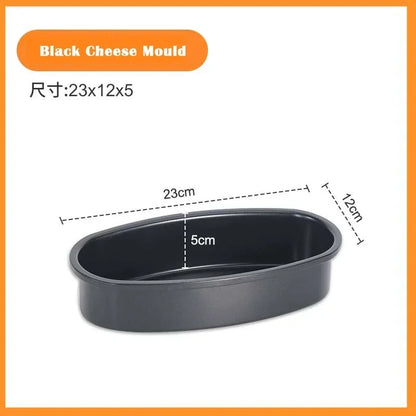 Oval non-stick pan carbon steel cake mold cheesecake bread loaf pan baking mold pie tin pan baking tools accessories