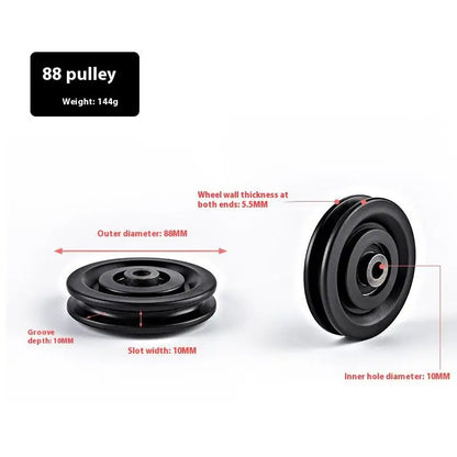 50-160MM Universal Gym Bearing Pulley Nylon Wheel Cable Fitness Equipment
