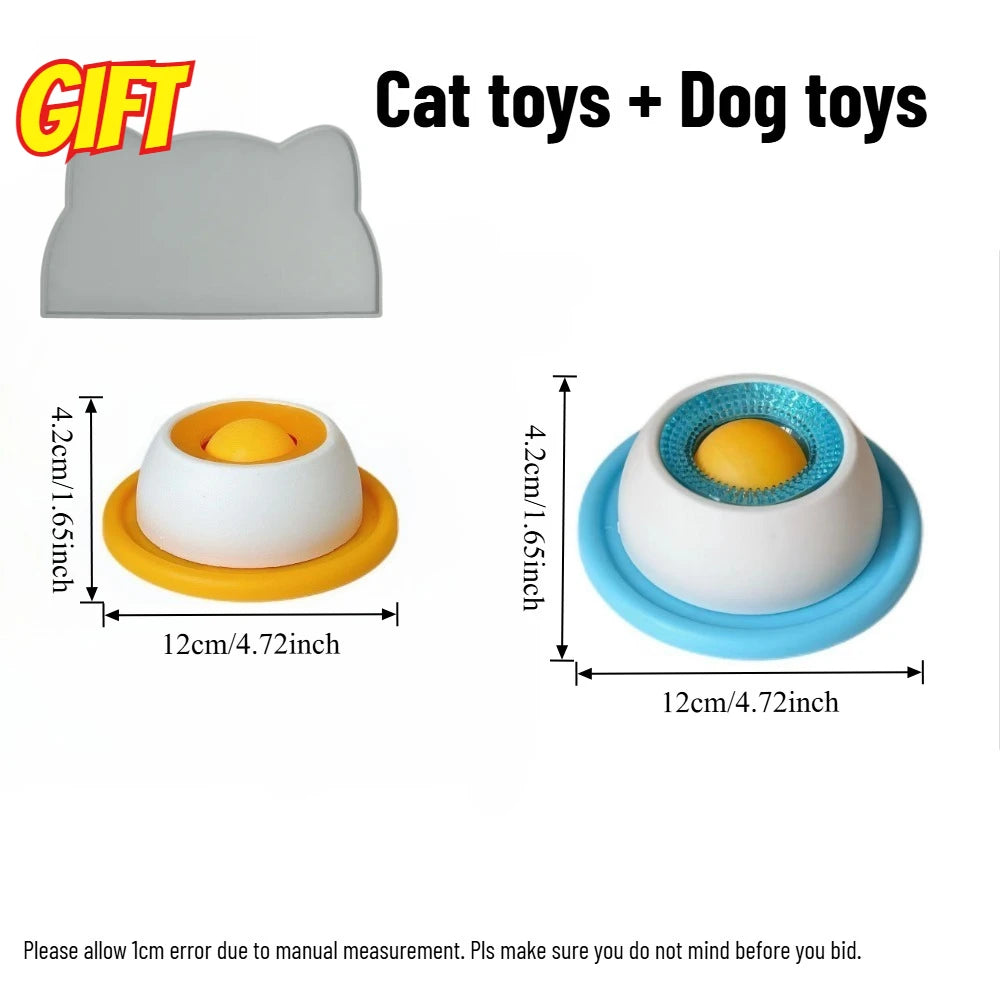 Interactive Cats Dog Lick Toys Slow Food Bowl Feeding Dispenser Puppy Training Enrichment Pet Stimulation Toys Pets Accessories