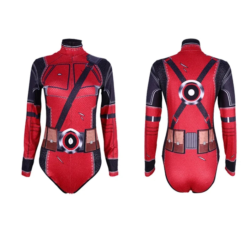 Spiderman Swimsuit for Women One-piece Swimsuits Superhero Jumpsuit The Amazing Spider-Man Cosplay Costumes T Shirts Bodysuit