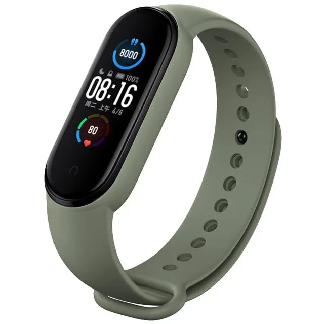 Silicone Watch Straps For Xiaomi Mi Band 7 6 5 4 3 Wristband sport Bracelet Wrist MiBand 3/4 band5 band6 Smartwatch Accessories