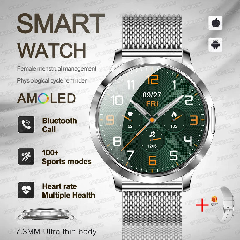 2025 New Smart Watch For Women Gift 1.32 Inch Full Touch Screen Sports Fitness Watches Bluetooth Calls Digital Smartwatch Ladies