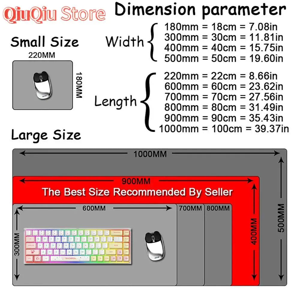 Berserk Guts Anime Mouse Pad Large Computer Office Game Table Mats XXL Rubber Anti-slip Gaming Keyboard Mousepads Long Desk Pads