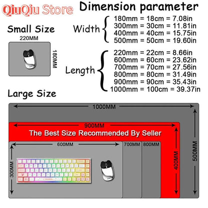Berserk Guts Anime Mouse Pad Large Computer Office Game Table Mats XXL Rubber Anti-slip Gaming Keyboard Mousepads Long Desk Pads