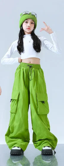 Teenage Girls Clothing Kids Clothes Casual Girls Pants Dance Wear Stage Costumes Jazz Dance Hip-hop Kids Pants Fashion Show