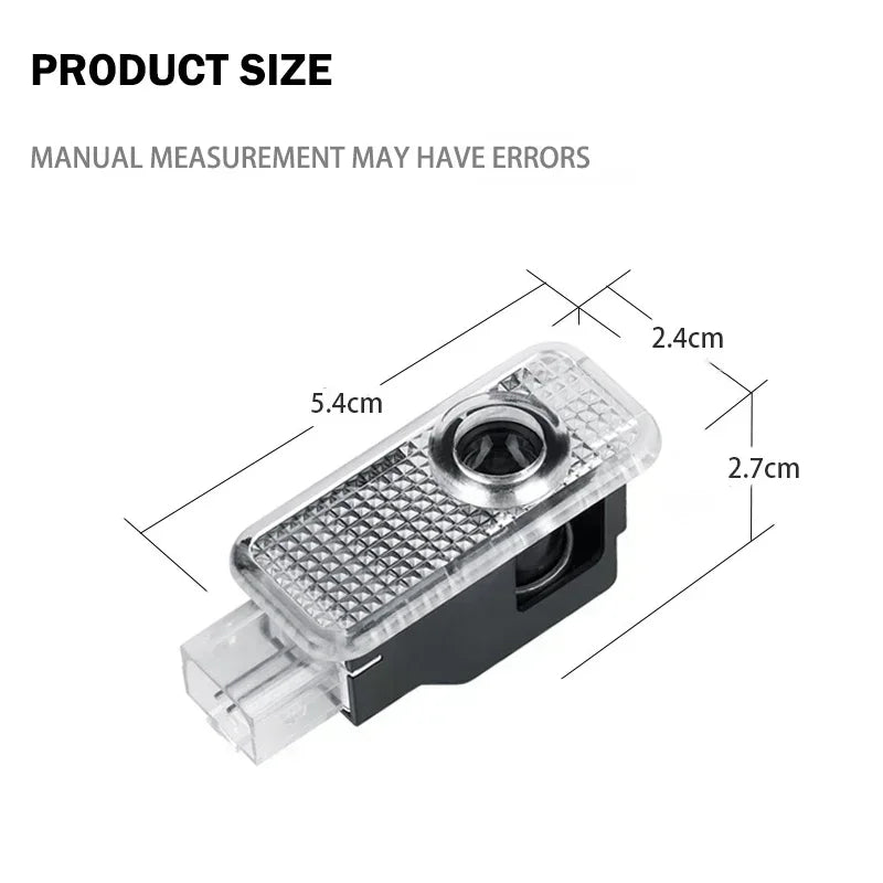 2/4Pcs Car Door Logo Light Led HD Projector Lamp For Audi A3 A4 B8 8P A6 C7 A5 Q5 B7 B6 B9 SLINE QUTTRO RS Q3 Q7 S3 S4 S5 S6 S8