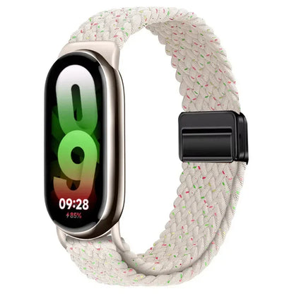 Braided Loop Strap For Xiaomi Band 9 8 Magnetic Buckle Mi band 9 Nylon Bracelet Comfortable Wristband For Mi Band 10 Accessories