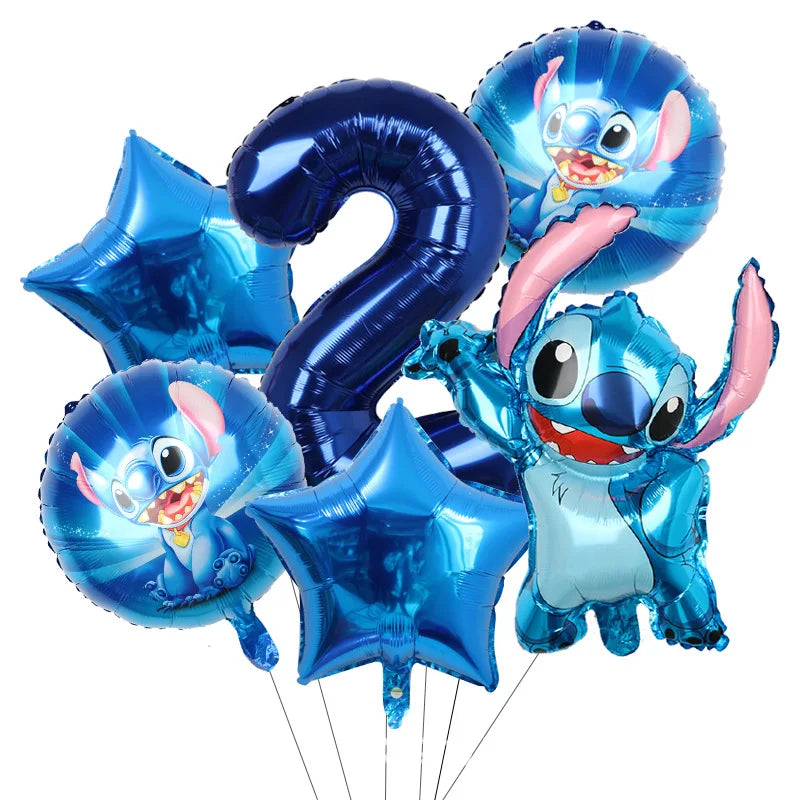 Stitch Party Supplies For Child Lilo And Stitch Birthday Party Decorations Balloons Banner Tablecloth Backdrop Tableware