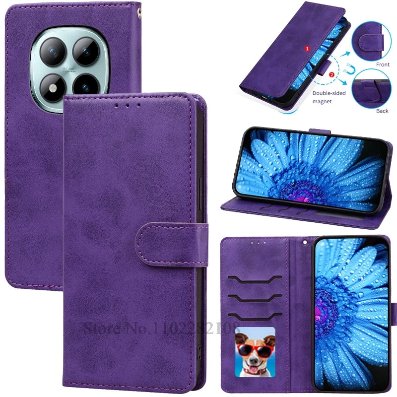 M8/M8 Pro 5G Case For Poco M8 Case Wallet Leather Flip Cover For Xiaomi Poco M8 Pro 5G Case Soft Silicone Cover Coque Fundas