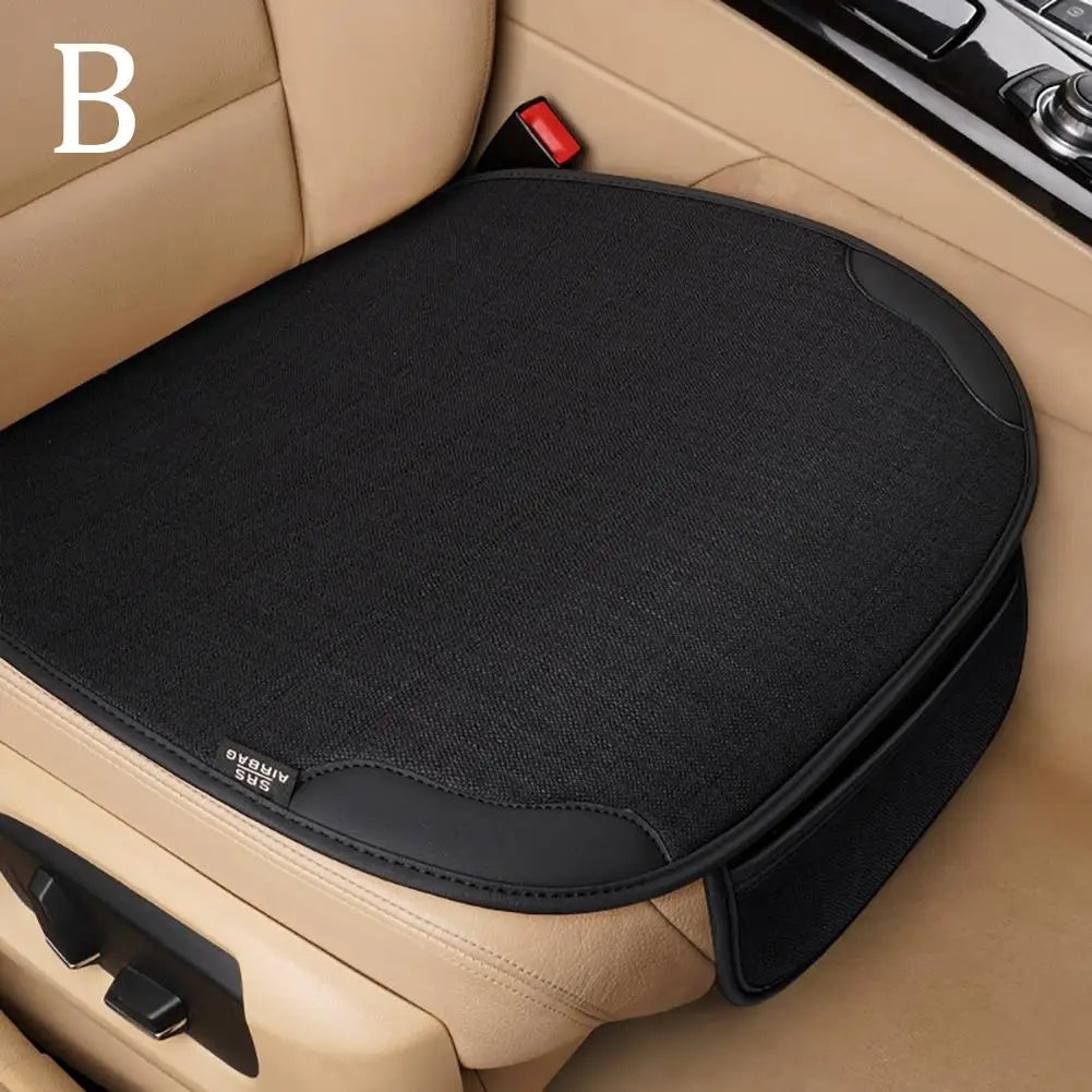 1PCS Car Breathable Flax Seat Cover Four Seasons Universal Front Protector Covers Interior Protect Chair Seat Cushion Auto Tools