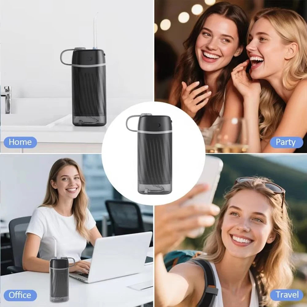 Oral Care Appliances Ultrasonic Tooth Cleaner Electric Oral Irrigator Water Flosser Portable with Toothbrush for Teeth Cleaning