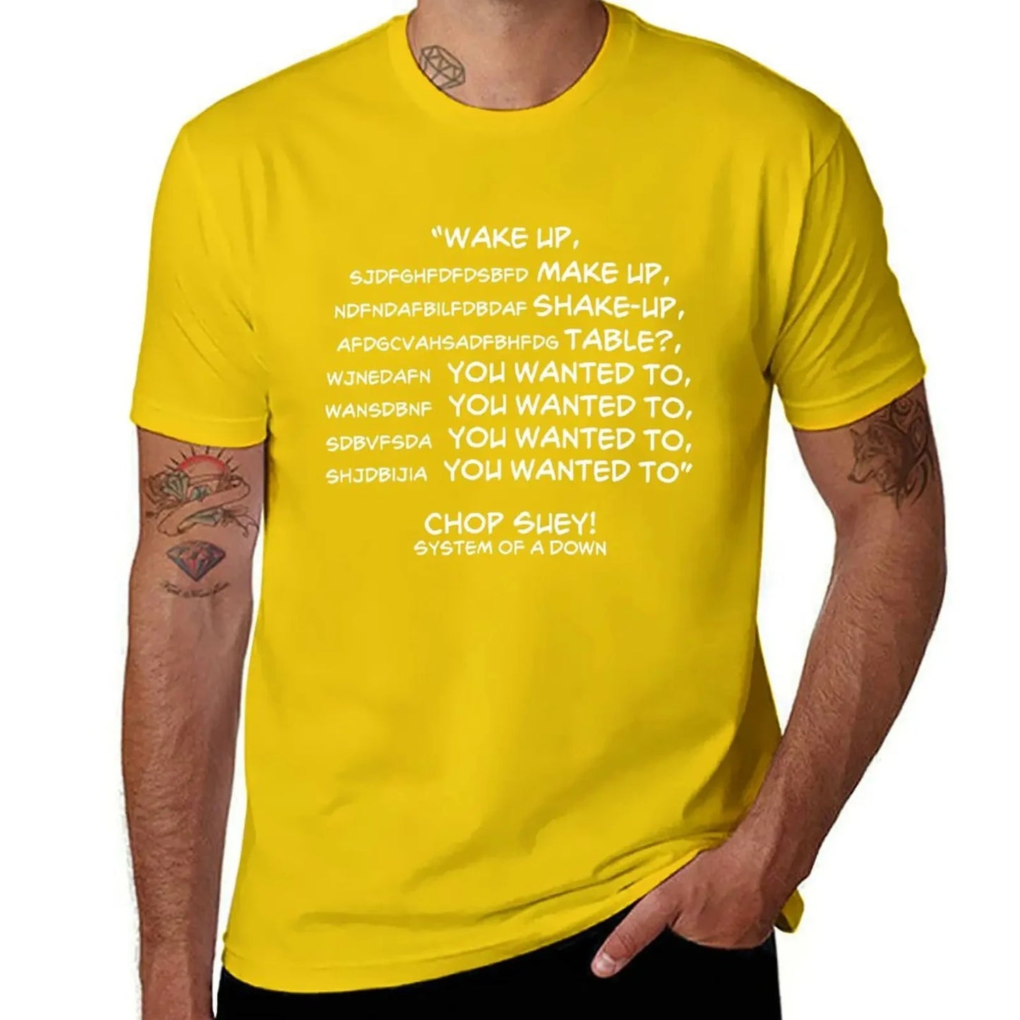 System of a Down Chop Suey T-Shirt blacks summer top Men's T-shirts Casual Loose Short Sleeves Crew Neck Fashion Streetwear