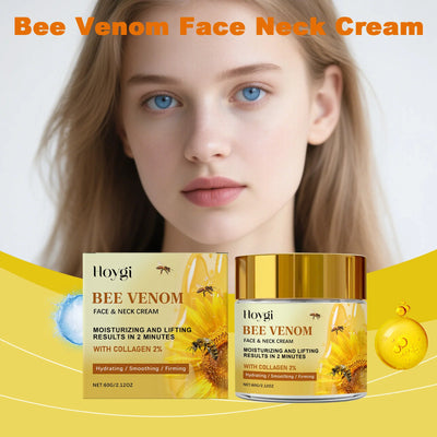 Bee Venom Firming Cream Reduce Fine Line Lifting Face Moisturizer Tightened Skin Smoothing Anti-Aging Firming Neck Lotion