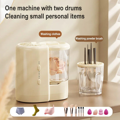 USB Electric Makeup Brush Cleaner Portable 2 In 1 Makeup Brushes Cleaner Cleaning Underwear Washing Machine Laundry Cup