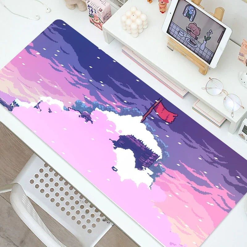 City Street Print Art Gaming MousePad Computer Laptop Gamer Table Mats Anti Slip Soft Mouse Pads for Home Office Accessories