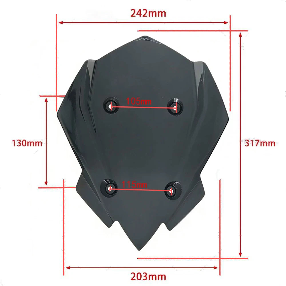 For KAWASAKI Z900 Z900SE 2025 2026 Z900 SE Motorcycle Accessories Sport Windshield Fairing Windscreen Wind Deflectors Visor