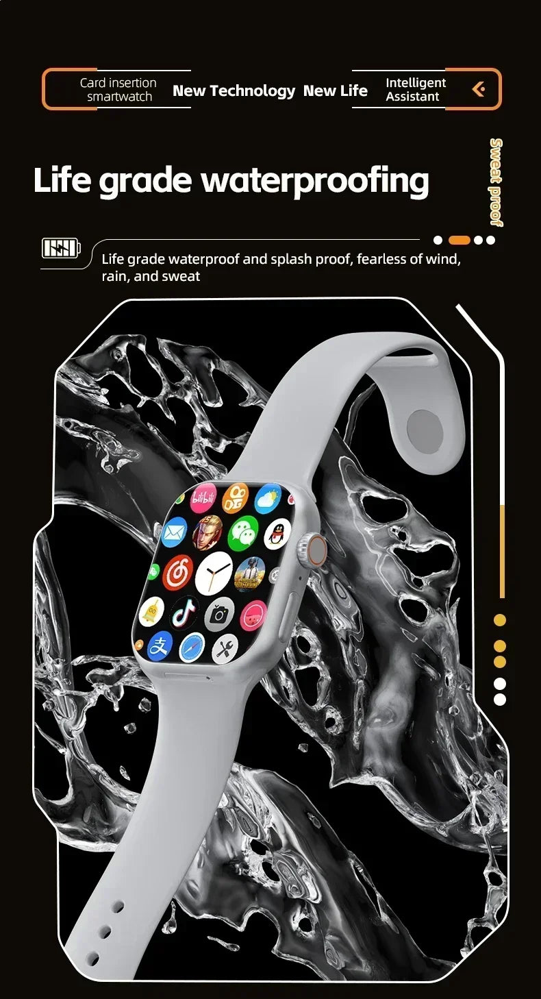 5G Smartwatch Global Version 2.29 Inch AMOLED Display with 180 Degree Rotating Camera Supports SIM Card WiFi GPS Video Calling