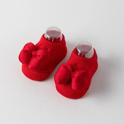 Newborns learning to walk on non slip flooring, spring and summer, 0-1 year old female baby boat socks