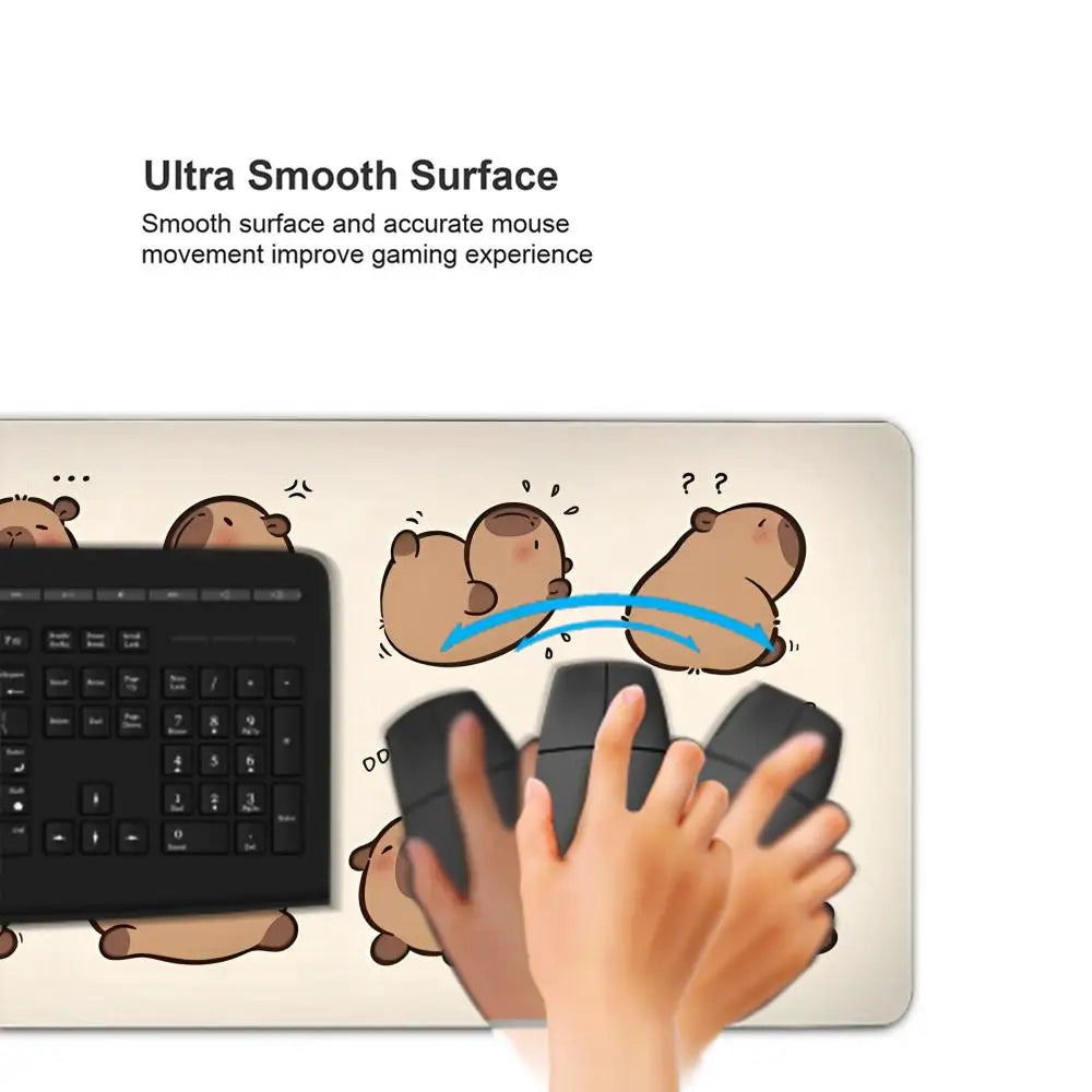 Cute Capybara Mouse Pad Keyboard Mousepad lauge 1200X600 mm Desk Mat PC Gamer Office Carpet Home Table pad
