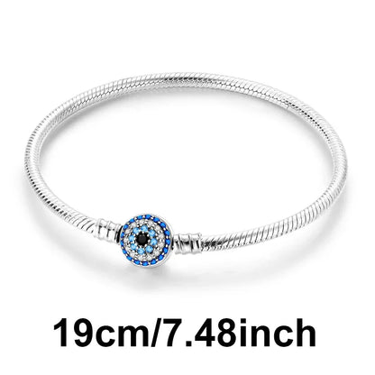 Hot Sale 925 Silver Color Evil Eye Charm Demon Eye Bead For Original  Bracelet&Bangle DIY Making Fashion Jewelry Gift