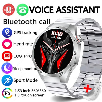 2026 New Watch 5 Pro GPS Track Smart Watch Men 360*360 AMOLED Screen NFC BT Call Waterproof Health Monitor Man Smartwatches IOS