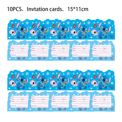 Stitch Party Supplies For Child Lilo And Stitch Birthday Party Decorations Balloons Banner Tablecloth Backdrop Tableware