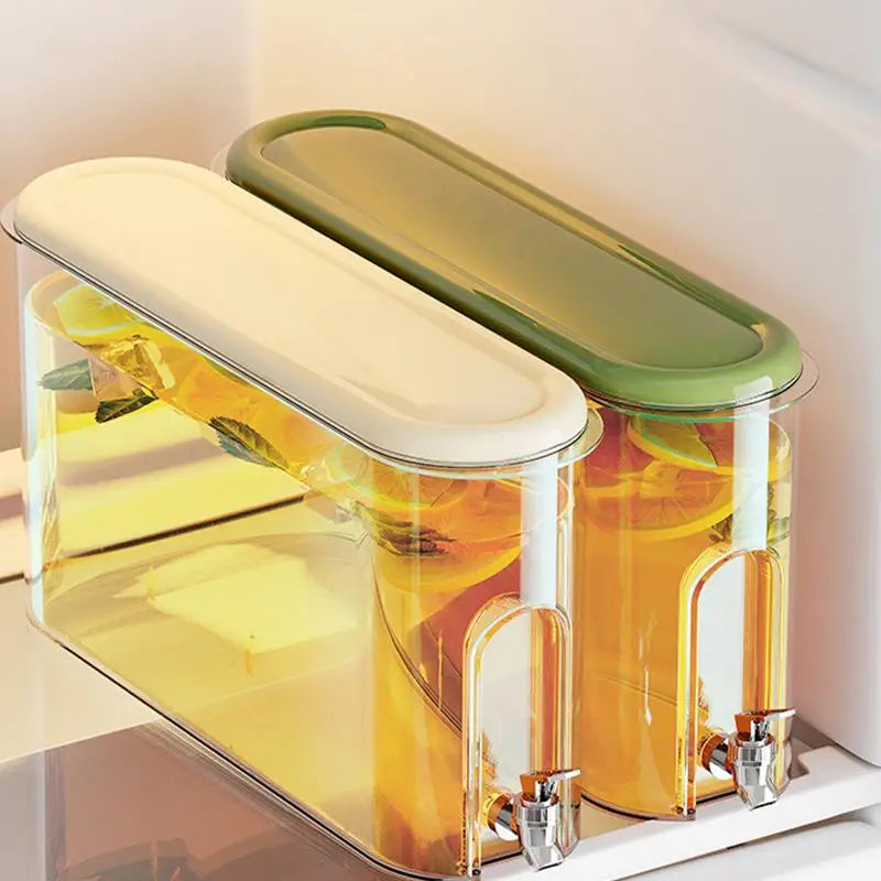 Fridge Water Dispenser 4L Water Dispenser With Spigot Beverage Dispenser for Fridge Parties and Daily Use Juice Jug for Kitchen