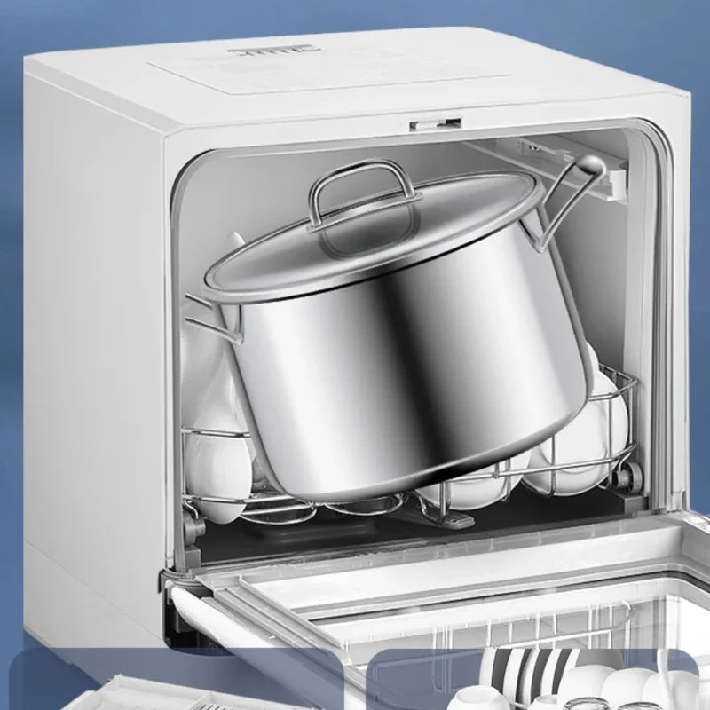 Dishwasher Household Small 8 People Capacity Automatic Disinfection Glass Washer New Desktop Surface Installation-Free 110V