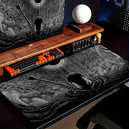 Berserk Guts Anime Mouse Pad Large Computer Office Game Table Mats XXL Rubber Anti-slip Gaming Keyboard Mousepads Long Desk Pads