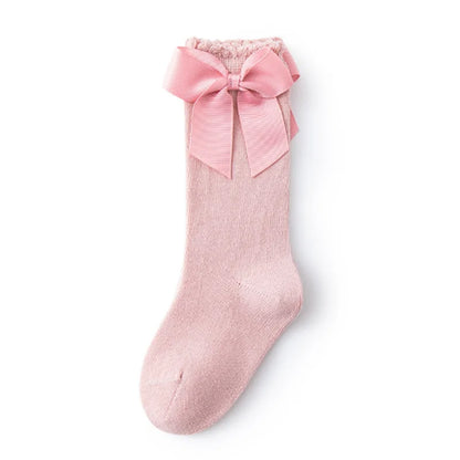 Baby Accessories New Girls' Socks Spring Summer Bow Princess Mother Kids Socks Wholesale Korean Children's Cotton Floor Socks