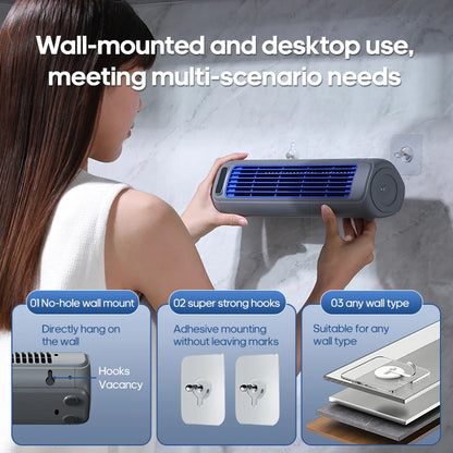 Newest Wall Mounted Air Conditioning Fan Silent Household Rechargeable Tower Fan Vertical Desktop Air Cooler  for Bedroom Living