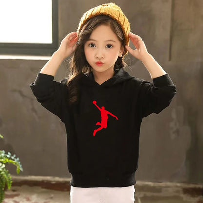 Children's Top and bottom Number 23 Basketball Hoodies Girls Boy age 3-12 Coat Casual Toddle Sweatshirr Hood autumn clothing