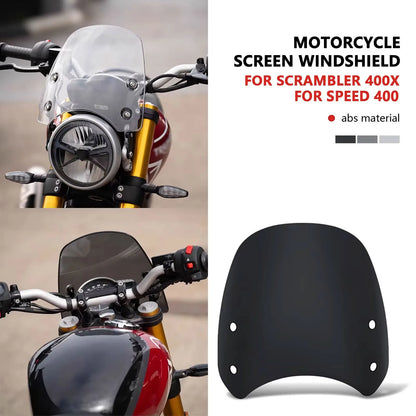 For Speed 400 Speed400 Scrambler 400 X 400X Scrambler400X front fairing motorcycle windshield windshield accessories