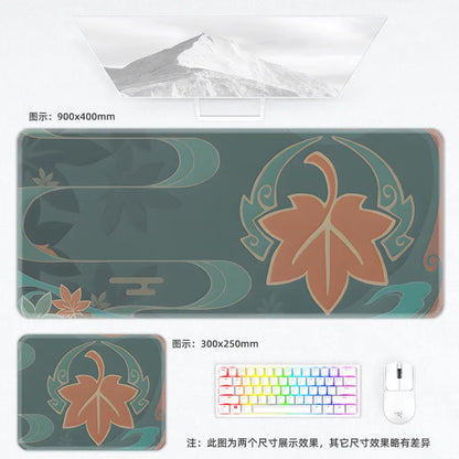 Genshin Impact Postcard Mouse Pad Large Custom Computer Keyboard Game Pads Home Office Desktop Mat