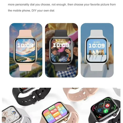2025 NEW Smart Watch Wireless Charging Smartwatch Bluetooth Calls Men Women Watches Fitness Bracelet Custom Watch Face