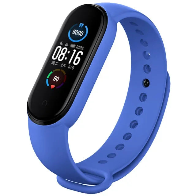 Silicone Watch Straps For Xiaomi Mi Band 7 6 5 4 3 Wristband sport Bracelet Wrist MiBand 3/4 band5 band6 Smartwatch Accessories