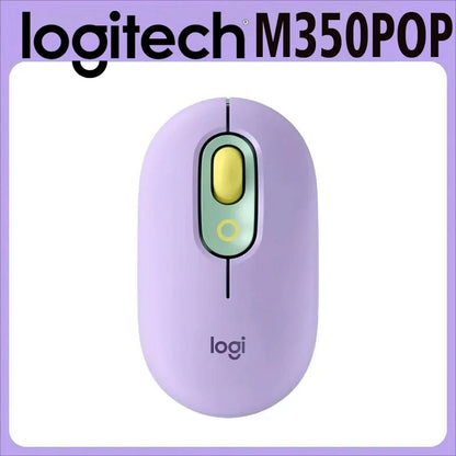 Logitech M350 POP Wireless Mouse features Bluetooth connectivity,It is suitable for girls and ideal for both office and home use