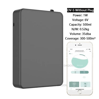 Smart Aroma Diffuser Wall Mounted Essential Oil Diffuser  APP Control Fragrance Diffuser Big Coverage Scent Machine Hotel Home