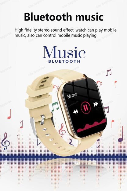 2025 Smart Watch 2.01 Inch HD Display Bluetooth Call Message Preview Sport Modes DIY Dial Weather Forecast Watches For Men Women