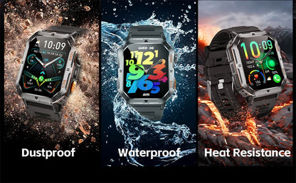 Smart Watch 2.01 Inch Screen Bluetooth Call 1000mAh Voice Assistant Watch Sport Fitness 3ATM Waterproof Smartwatch For Men 2025