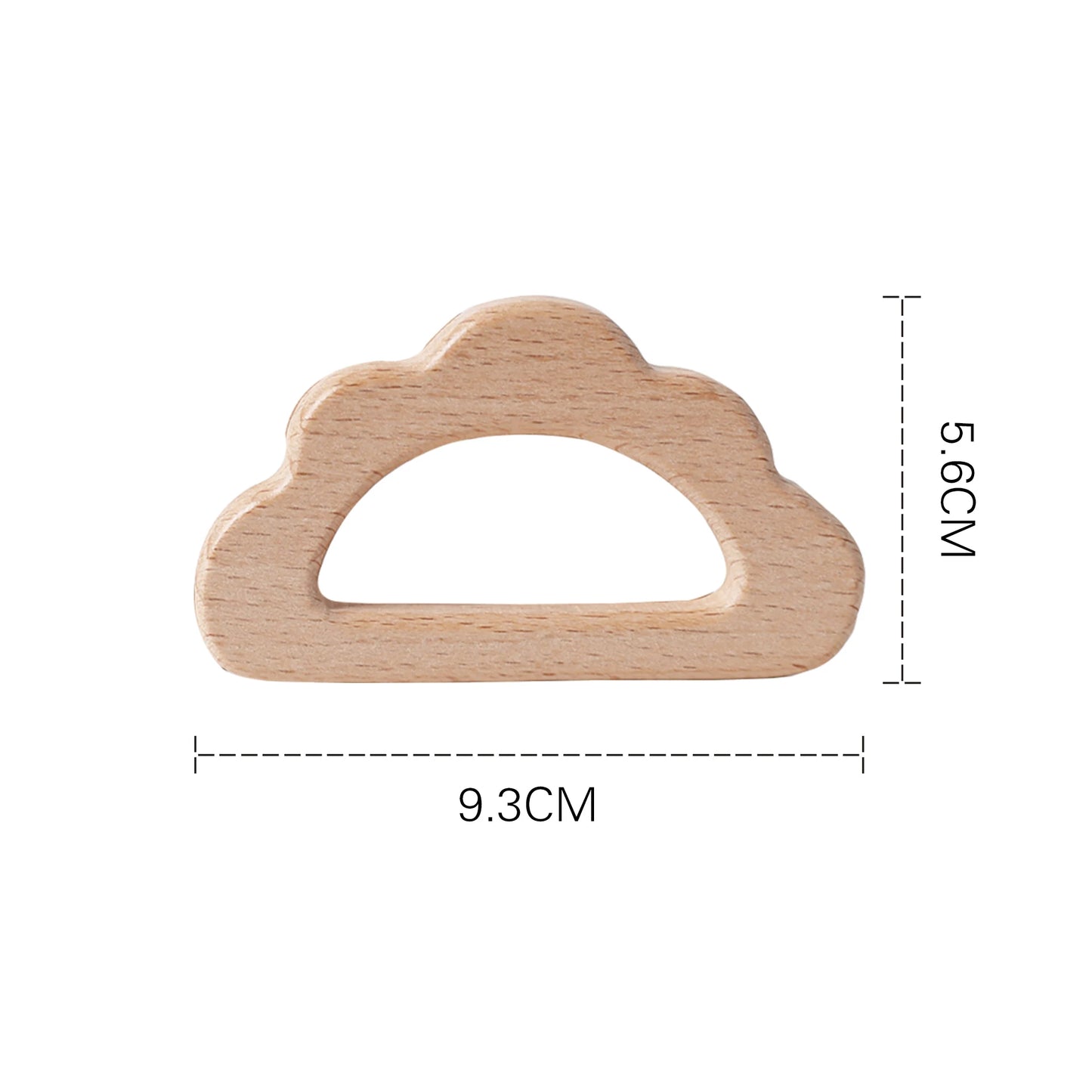 10pc Baby Wooden Teether Beech Bee Pacifier Teeth Pendant Wooden Baby Gym Toys Montessori Animals Baby Products Newborn Gift Kid