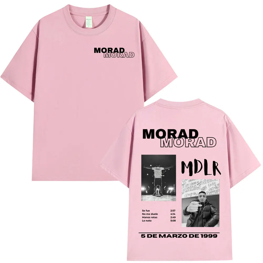 Rapper Morad MDLR Tour Album T Shirt Men's Women High Quality Cotton Tee Shirt Fashion Hip Hop Short Sleeve T-shirts Streetwear